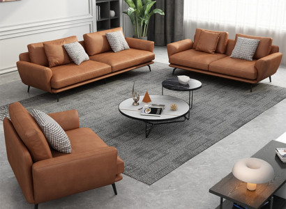 Polster Couchen Stoff Luxuriöse Wohnzimmer Sofagarnitur 3+2+1 Set Garnitur Leder
